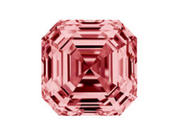 Asscher cut on sale pink diamond